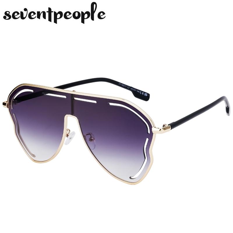 Oversized Square Shield Sunglasses Women Big Frame  Luxury Brand Butterfly One-Piece Sun Glasses For Ladies Eyewear UV400