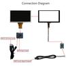 6,5-Zoll tragbares Display mini HDMI kompatibel Raspberry Pi Laptop Zweitbildschirm LCD Treiber Steuerplatine Digitizer kapazitive Berührung