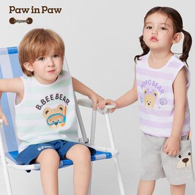 PawinPaw Cartoon Bear Sleeveless T-Shirt Vest
