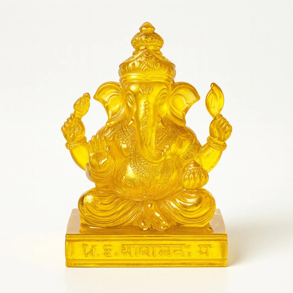 Ganeśa Głowa Słonia Hinduizm Bóg Posąg Potężny Amulet Sukcesu Talizmany Biżuteria Vintage Bogaty Ochrona Zdrowia Szczęśliwe Pieniądze Bogaty