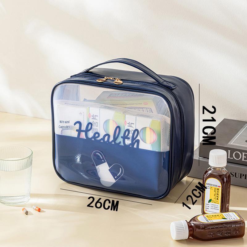 Foldable Large-Capacity Medicine Box: Dustproof & Moisture-Proof First Aid Travel Storage Bag