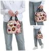 Playful Donut And Cupcake Insulated Lunch Bag for Women Office Cooler Thermal Food Box Tote Leakproof Lunch Boxes Container