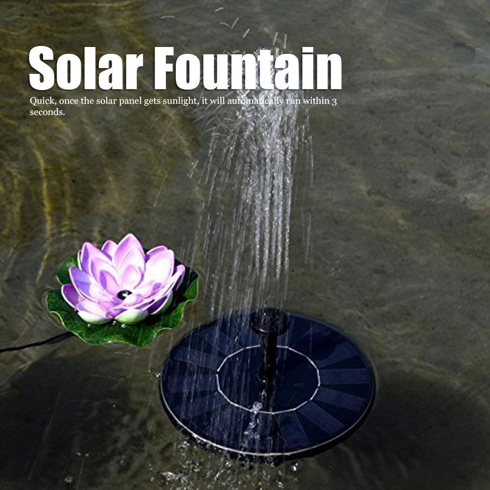 7V Outdoor Solar Powered Fountain Pump Suit for Gardens Birdponds Small Pools Decoration