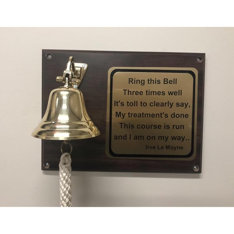 4 Solid Brass Bell Quality Marine Wall Mounted Ship Hanging Bell Perfect for Dinner, Indoor, Outdoor, School, Bar, Rec 4 Inch