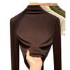 Semi-turtleneck bottoming shirt women's new women's clothing warm inner cover received top