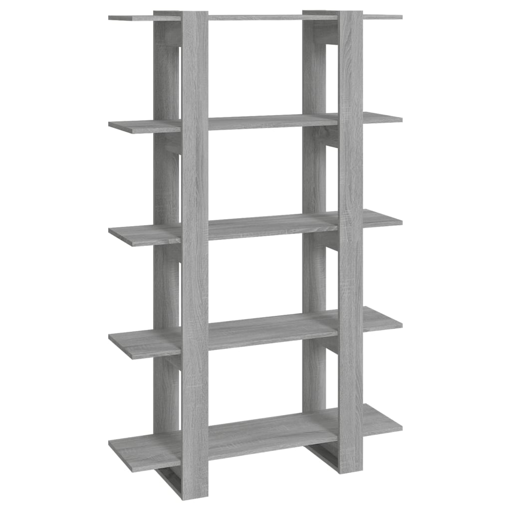 Bookshelf Room Divider Grey Sonoma 100*30*160 cm