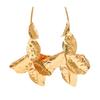 European and American Style Jewelry, Geometric Leaf Metal Design Earrings, Versatile and High-end