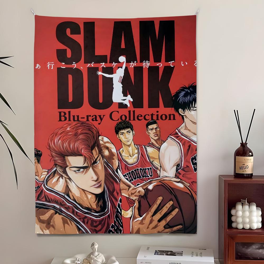 VIKAMA Basketball Retro Tapestry Living Room Den Entrance Gaming Room Anime Surrounding Wall Decorations Home Decoration