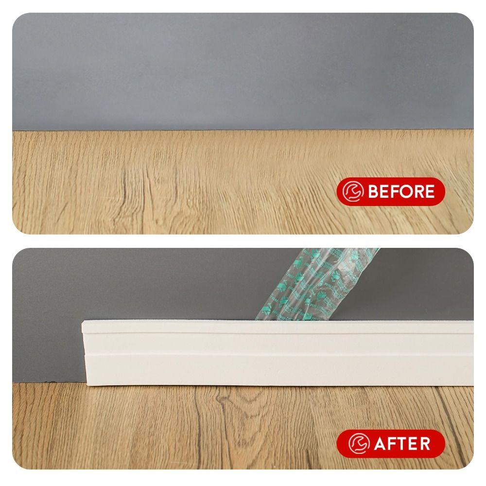 Thickened Wall Baseboard Anti-collision Wall Sticker High Quality Molding Trim  Living Room