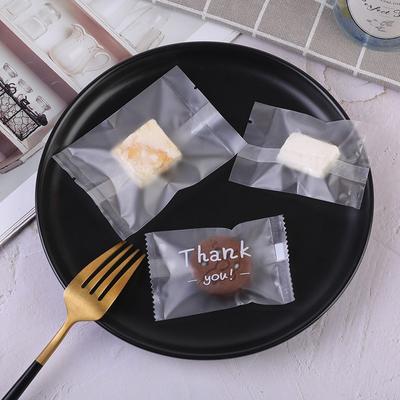 100Pcs English Printed 4 In 1 Frosted Self-adhesive Self Sealing DIY Biscuit Cookie Snowflake Pastry Packaging Bags