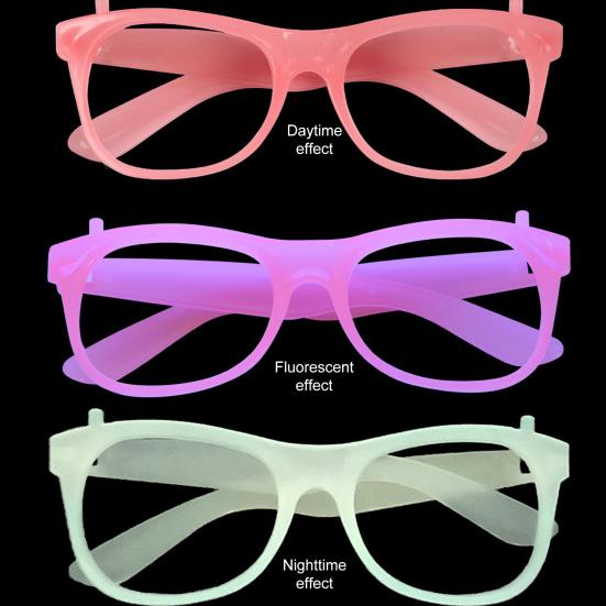 Neon Glow Glasses UV Black Light Absorption Luminous Party Glasses 5 Colors Glow In The Dark Birthday Wedding Decorations Party Supplies