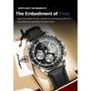 POEDAGAR Fashion Men's Watches High Quality Luminous Waterproof Male Wristwatch Leather Chronograph Date Sports Quartz Clock