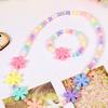 Candy Color Beads Necklace Bracelet Set Kids Jewelry Set Party Jewelry Plastic Texture Birthday Perfect for Kids Present