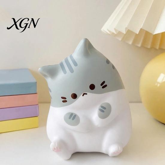 Nervousness Relief Toy Stress Cartoon Cat Soft Stretchy Fat Kitten Squeeze Relaxation Anxiety Reduction Animal Sensory Party Favors Gadget