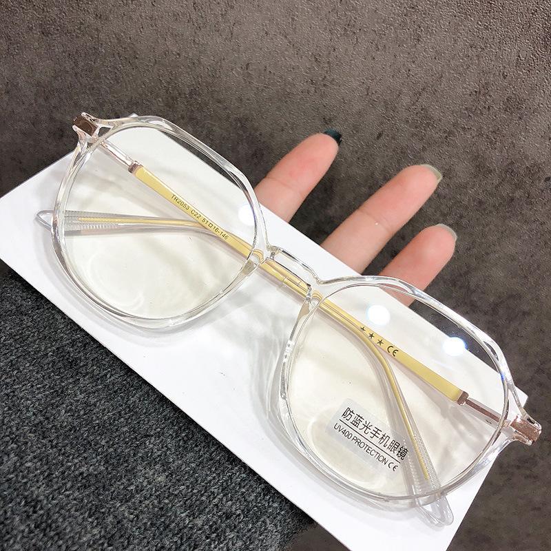 Fashion Clear Myopia Glasses Anti Blue Light Radiation Eyeglass for Women Men Nearsighted Eyewear Prescription Glasses 0 To -600
