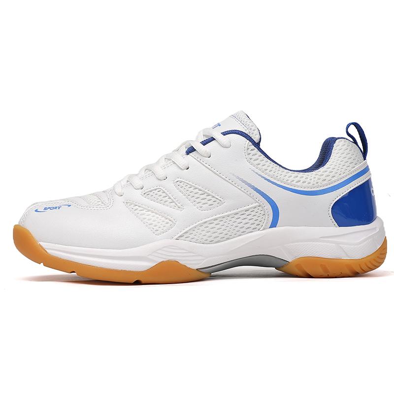 Anti-Slip Badminton Shoes for Men Women Professional for Outdoor Gym and Badminton Matches Blue Yellow Big Size