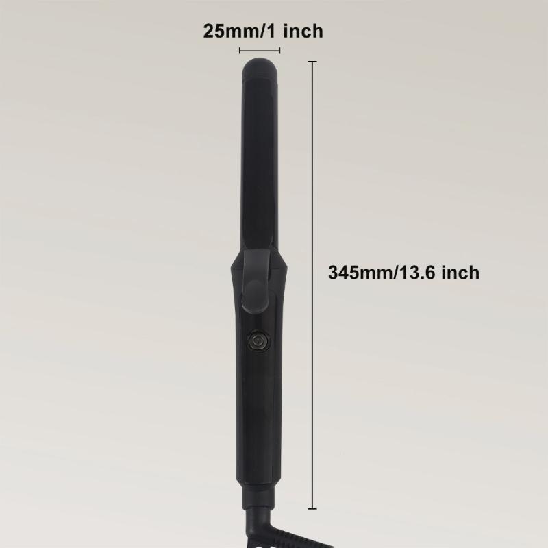 Professional Negative Ionic Hair Curler 25mm Barrels Creates Soft Natural Curls Without Damage