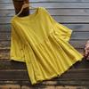 BITCED Women's Fashion Casual Solid Color Print Short Sleeve O-Neck Blouses & Shirts
