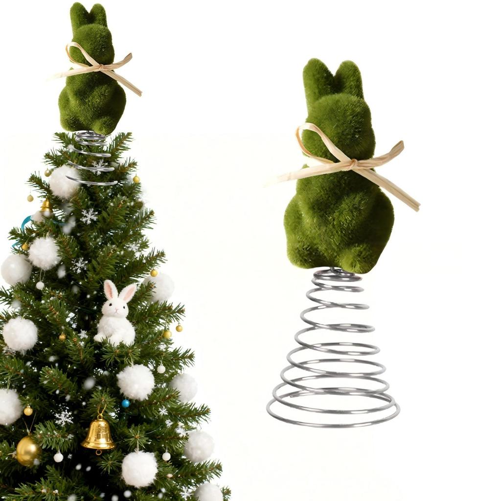 Simulated Flocked Easter Bow Bunny Home Decoration For Gardens And Courtyards.