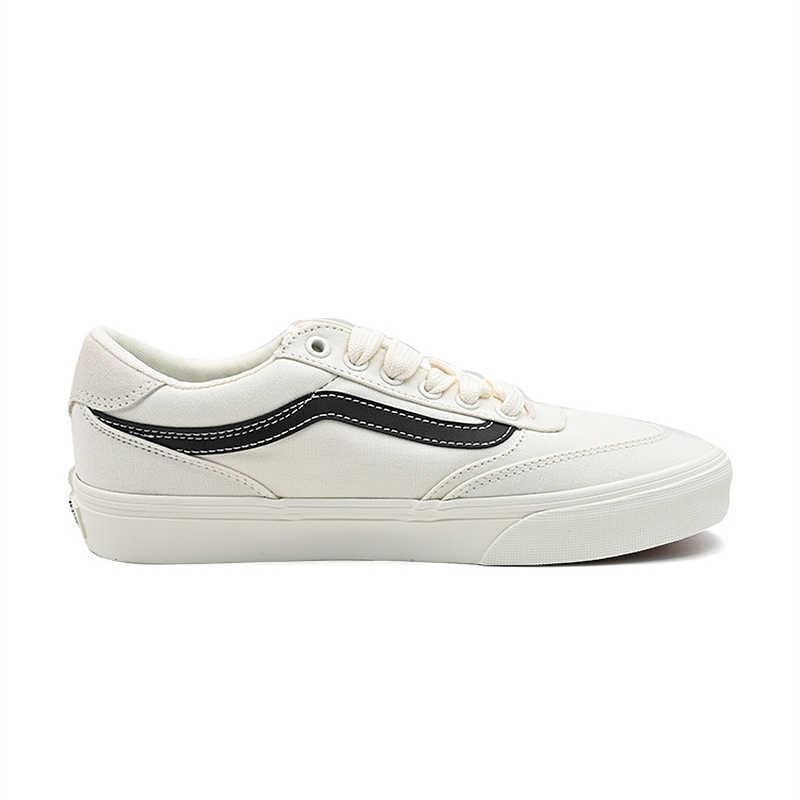 Vans Brooklyn LS Comfort Versatile Thin Sole Low Top Skate Shoes Men White VN000D7QY7U