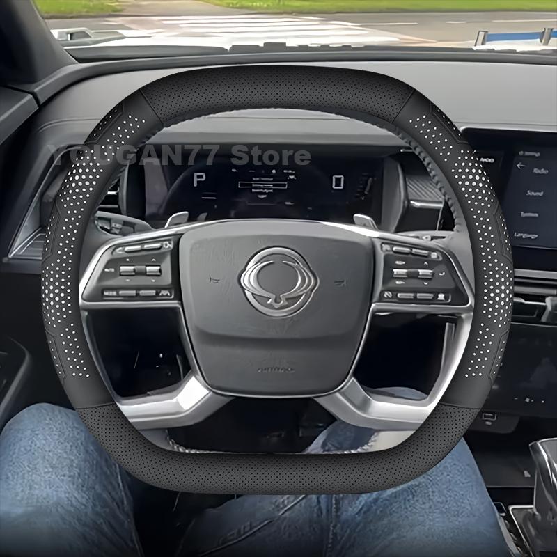 Housse de volant en cuir pour KGM Ssangyong Torres Actyon 2023-2026 Toutes les nouvelles Auto KGM Ssangyong Actyon Accessoires 2025