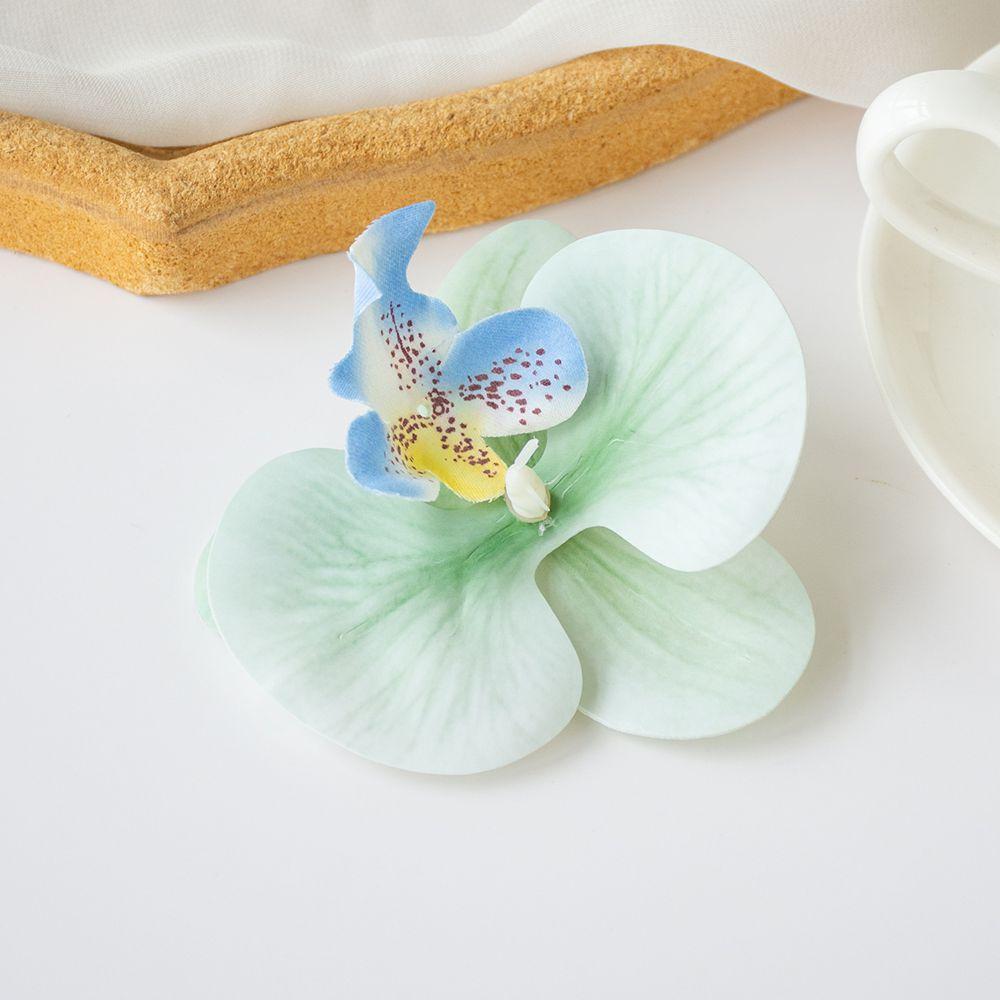 

Butterfly Orchid Artificial Flowers Hot Sale Items Festival Wedding Bridal Accessories Headwear air clips Diy gift Box Scrapbook 10 Pieces