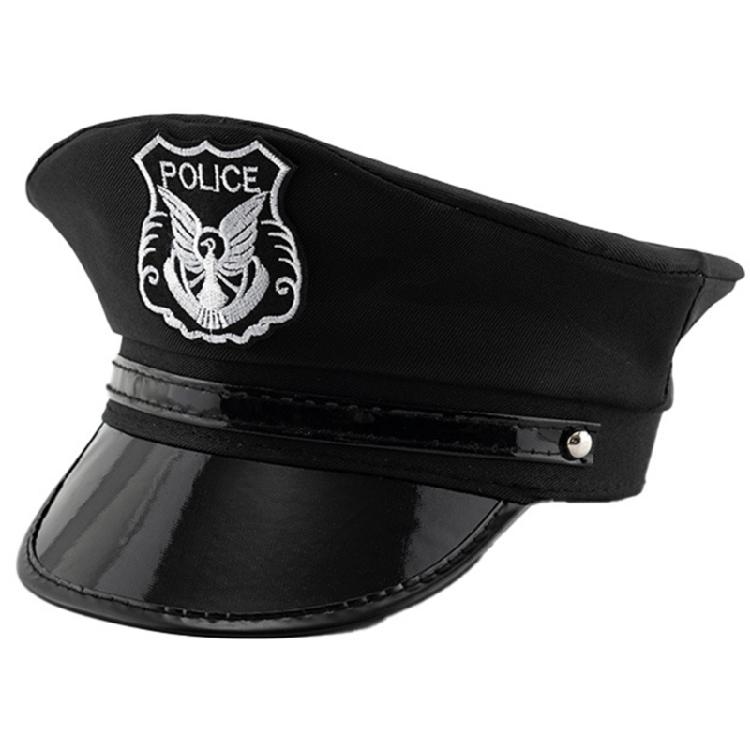 Fashion Cosplay Cop Hat Adult Military Hat with Embroidery Badges Carnivals Hat