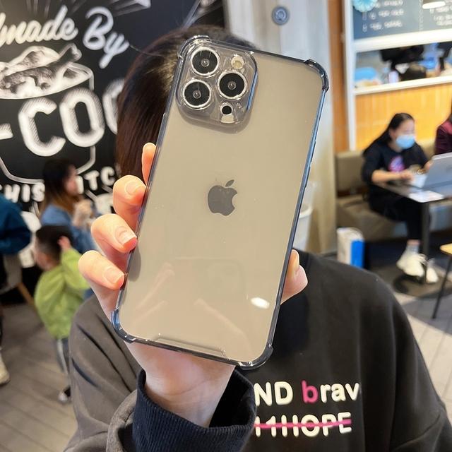 

Противоударный прозрачный чехол для телефона Iphone 13 12 11 Pro Max X Xr 7 8 Plus 13 11, прозрачный мягкий силиконовый бампер, задняя крышка For iPhone 13Pro Max