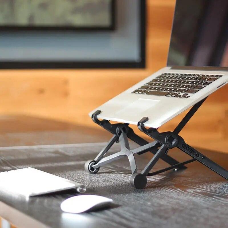 K2 Folding Portable Laptop Stand Viewing Angle/Height Adjustable Quality Aluminum Alloy Bracket
