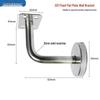 Soporte de Pared Diungzhi201 de Acero Inoxidable para Pasamanos de Escalera, Grado 304