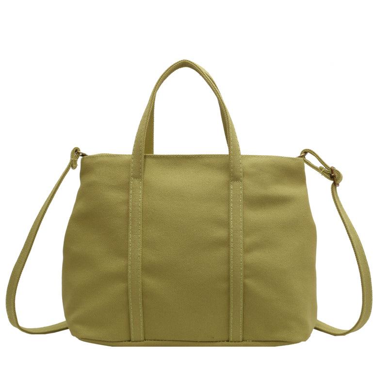 

Модный тренд сумка-тоут новая большая вместимость простая на плечо сумка-мессенджер литературная простая дамская сумочка женщины зелёный