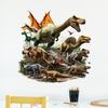 Creative Jurassic Dinosaur Wall Sticker Graffiti Decor for Kids Room Living Room Home Art