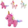 Entzückender Regenbogen Einhorn Plüsch Schlüsselanhänger Großhandel Pony Puppe Anhänger für Mädchen Rucksäcke
