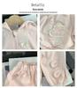 Spring 2025 Girls' Fashion Set: Toddler Sweatshirt, Jacket & Pants for Spring/Autumn