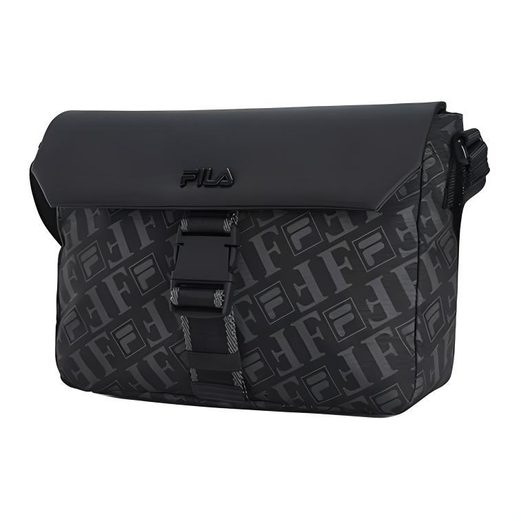 New FILA Fabric Crossbody Bag, Shoulder Bag Regular XS Men's Jet Black F13M448104FBK