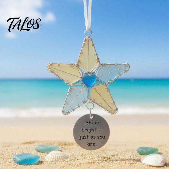Indoor Garden Hanging Decoration Coastal Spirit Ornament, Durable Acrylic Decorative Pendant, Serene Living Space Decorations Inspired Home