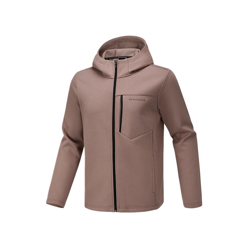 Skechers Comfortable Sports Breathable Skin-Friendly Soft Jacket Men Jackets Dark-Brown P425M009-0123 M