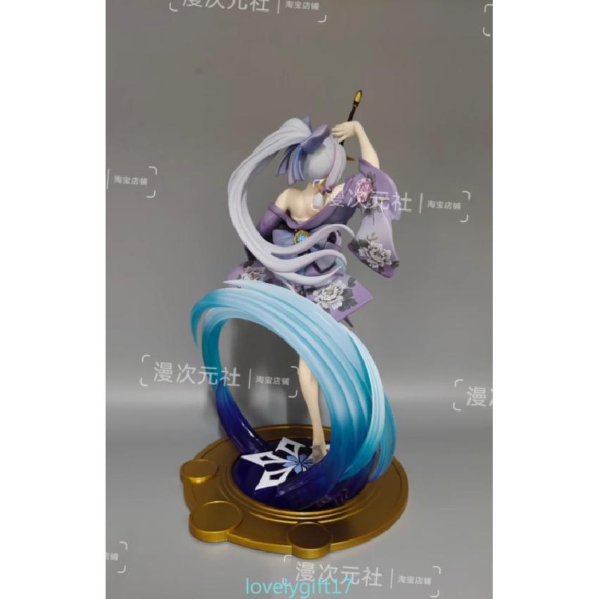 Genshin Impact Kamisato Ayaka Anime Figure PVC Model Statue Doll Toys No Box
