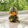 Cool Gaming Setup Props Tactical Yellow Duck Figurine, Resin Ornament with Camouflage Combat Durable Craft Gear, Soldier Statue for Home Office