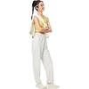 Li-Ning Fitness Series Casual Solid Color Comfortable Moisture Wicking Straight Leg Sports Pants Women bottoms Silver-Birch-Gray AKLU490-2