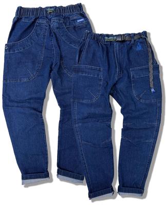 Gerry Gear Hose, Kletterhose, Stretch-Denim-Chino-Hose, Tapered Fit Hose, Herren-Campinghose (Größe M, 65 Blau)