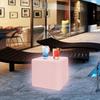 Rechargeable LED Cube Chair, 16 Colors Remote Conctrol Glow Furniture Stool Table with 4 Lighting Modes, for Home Party Deco
