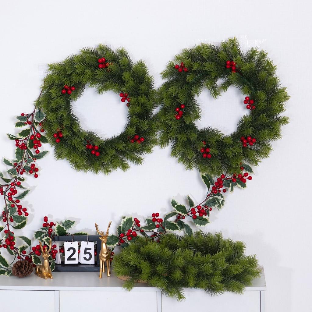 Flower Garland Simulation Pines Needles Rattan Flower Garland Green Plant Decoration Doors And Windowss Home Decoration