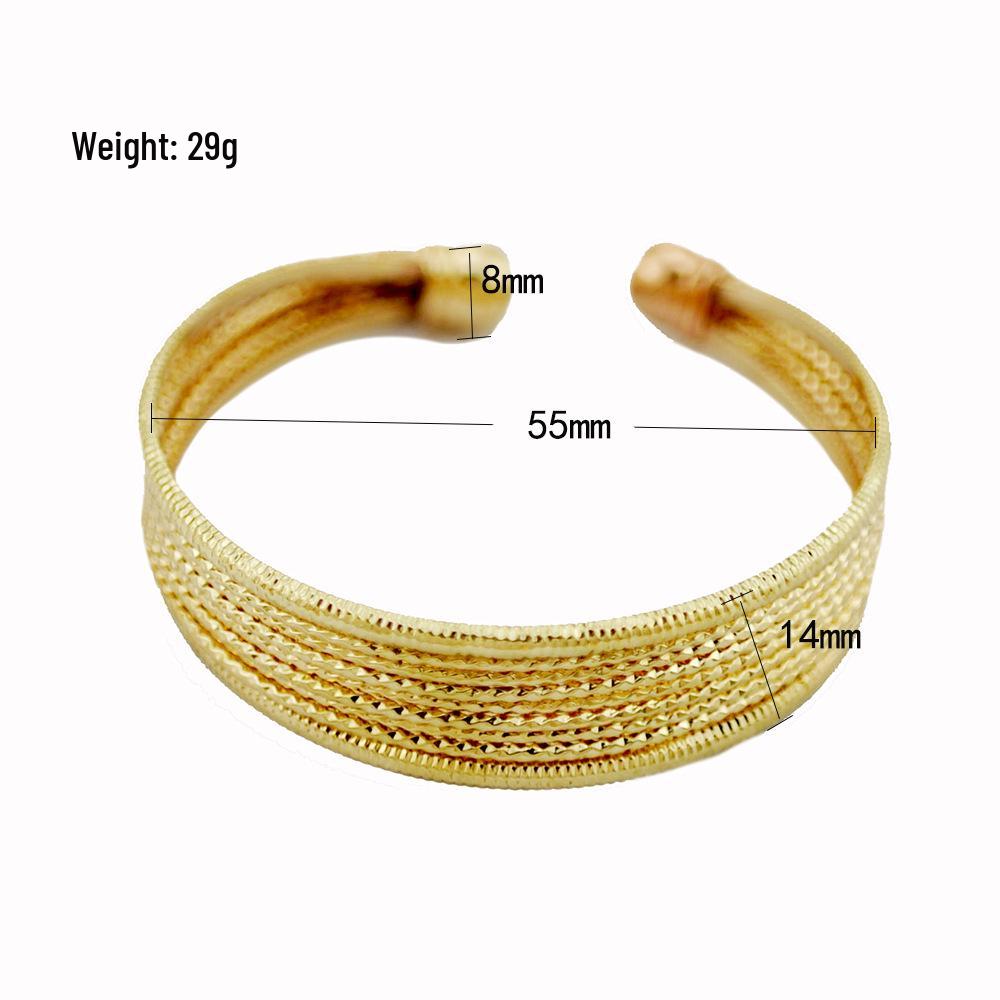Stylish Versatile Pure Copper Adjustable French Retro Bracelet