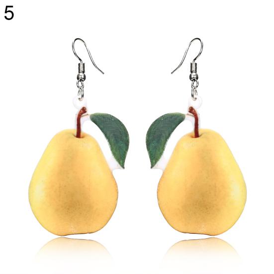 Boucles d'oreilles créatives en forme de fruits frais en noix de coco pour femmes, bijoux de fête de vacances d'été