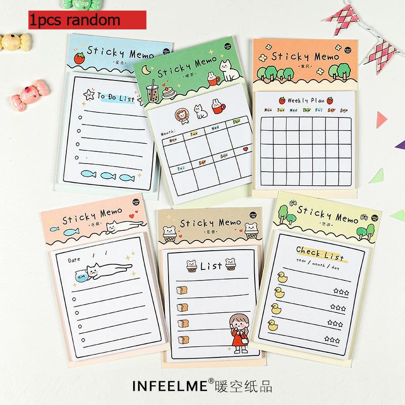 

Gift Office School Supplies Sunny Day Pay An Series Creative Notebook Message Notes N Times 6 Choices Memo Pad Kawaii Stationery
