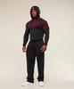 GYMSHARK Men's Onyx High Stretch Long Sleeve Hooded Fitness T-shirt