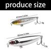 Hard Baits Topwater Pencil Popper Fishing Lures with Treble Hook Saltwater Walk The Dog Artificial Baits