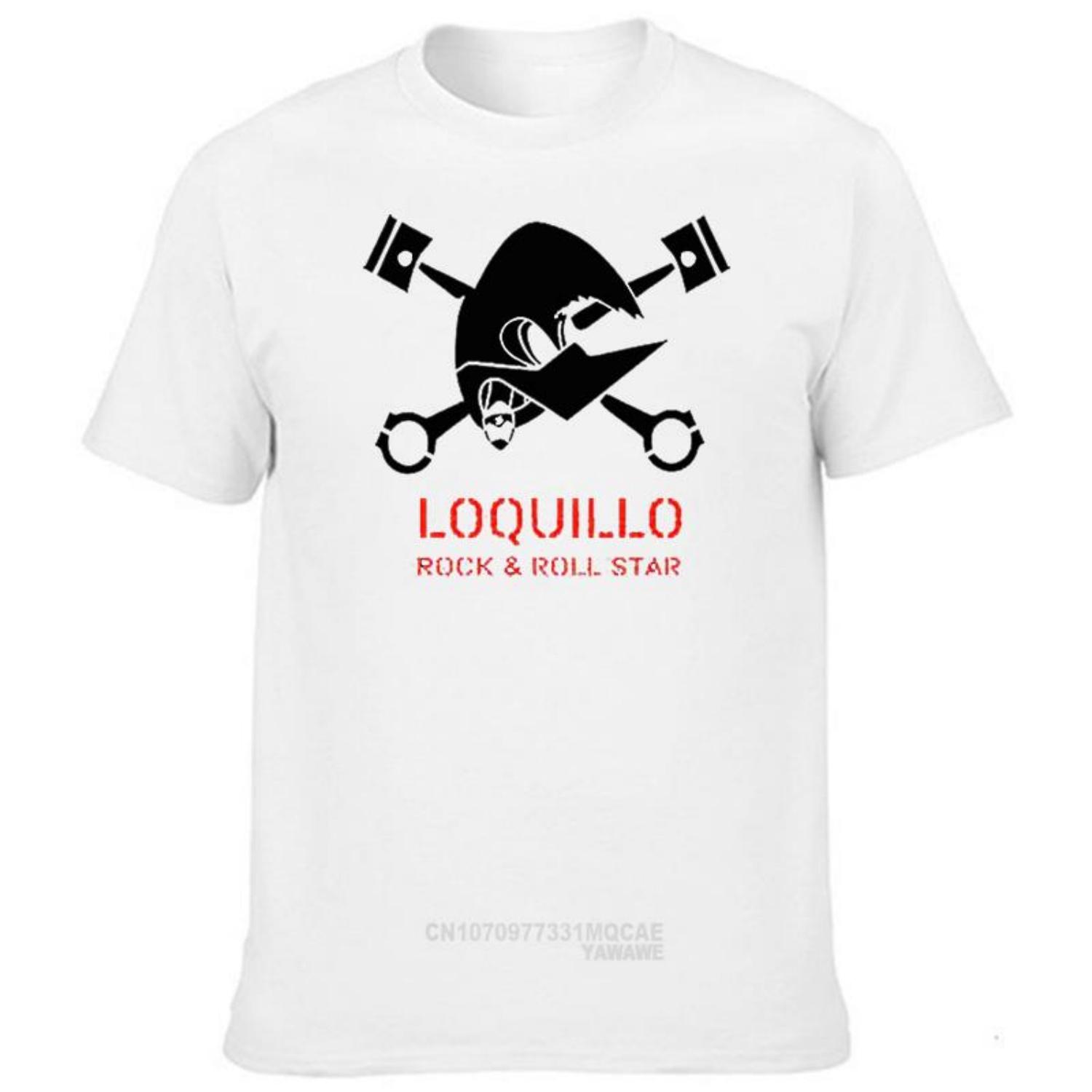 

Горячая Распродажа Мужская Смешная Футболка Camiseta Loquillo Y Los Trogloditas Черная Рождественские Подарки Футболка Мужская Летний Принт Топ Футболки S чёрный