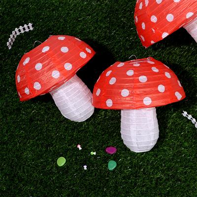 Tente champignon Thème Jardin 8 Pouces 12 Pouces Décoration Chambre Forêt Jungle Décor Champignon Lanternes